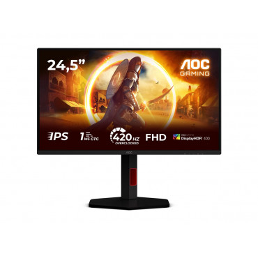 AOC | 25G4KUR | 25 " | Fast IPS | FHD | 16:9 | 420 Hz | 1 ms | 1920 x 1080 pixels | 350 cd/m | HDMI ports quantity 2 | Black