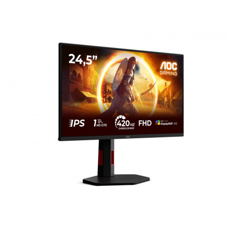 AOC | 25G4KUR | 25 " | Fast IPS | FHD | 16:9 | 420 Hz | 1 ms | 1920 x 1080 pixels | 350 cd/m | HDMI ports quantity 2 | Black