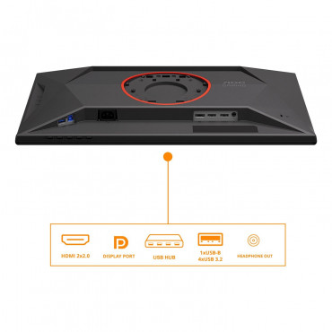 AOC | 25G4KUR | 25 " | Fast IPS | FHD | 16:9 | 420 Hz | 1 ms | 1920 x 1080 pixels | 350 cd/m | HDMI ports quantity 2 | Black