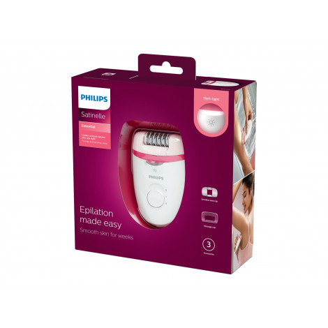 Philips Epilator BRE255/00 Satinelle Essential Number of power levels 2 White/Pink