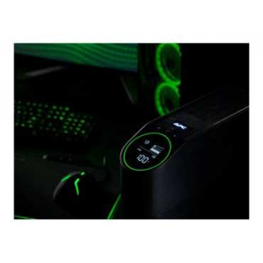 APC Back-UPS Pro for Gaming, 2200VA/1320W, Tower, 230V, 4x Schuko ir 2x IEC C13 lizdai, RGB Light, Pure Sine Wave, Midnight (Bla