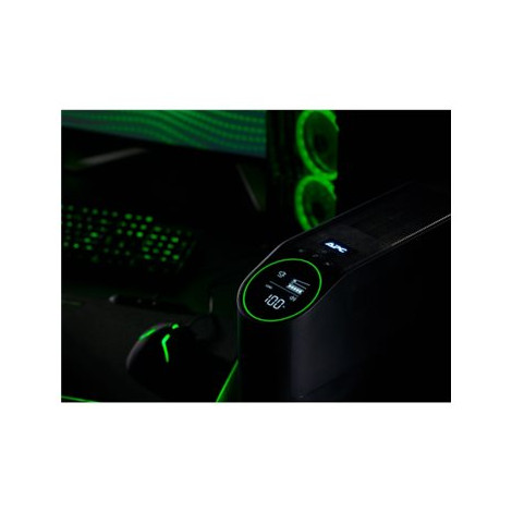 APC Back-UPS Pro for Gaming, 2200VA/1320W, Tower, 230V, 4x Schuko ir 2x IEC C13 lizdai, RGB Light, Pure Sine Wave, Midnight (Bla