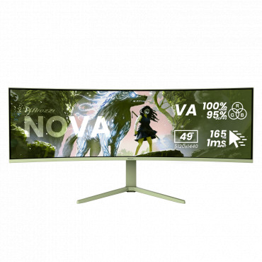 Arozzi Nova | 49 " | VA | 32:9 | 165 Hz | 4 ms | 5120 x 1440 pixels | 350 cd/m | HDMI ports quantity 2 | Forest Green