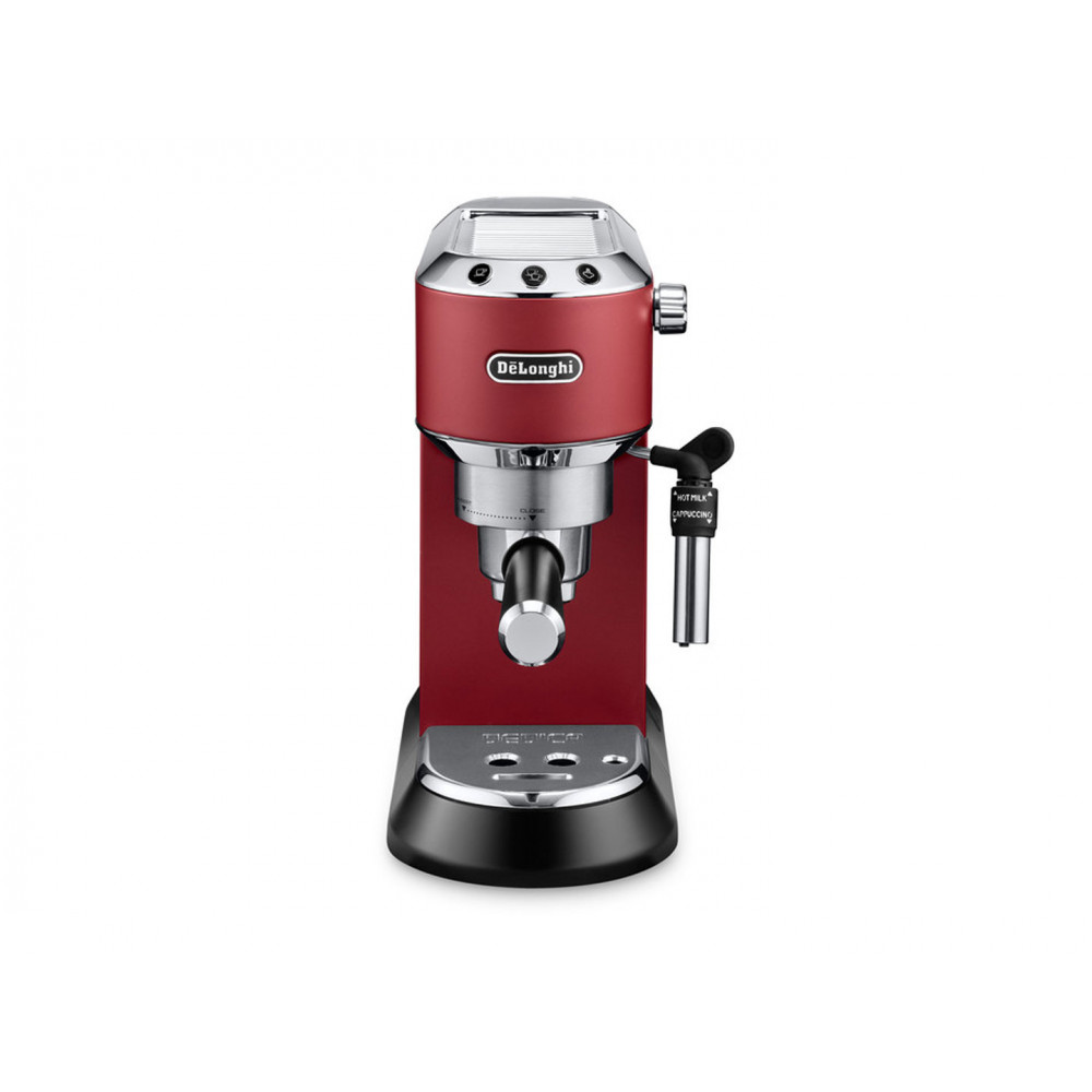 Delonghi | Dedica Espresso Coffee Maker | EC685.R | Pump pressure 15 bar | Built-in milk frother | Semi-automatic | 1300 W | Red