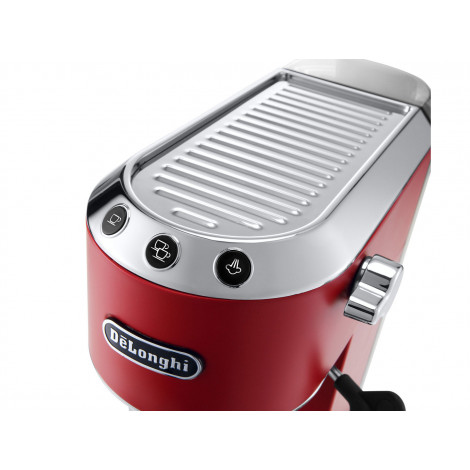 Delonghi | Dedica Espresso Coffee Maker | EC685.R | Pump pressure 15 bar | Built-in milk frother | Semi-automatic | 1300 W | Red