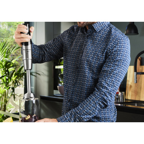 TEFAL | Blender | Infinity Force Pro 5in1 HB95LD38 | Hand Blender | 1200 W | Number of speeds Variable | Black/Stainless steel