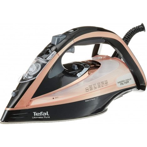 TEFAL | Steam Iron | FV9845 | Steam Iron | 3200 W | Water tank capacity 350 ml | Continuous steam 60 g/min | Black/Rose Gold
