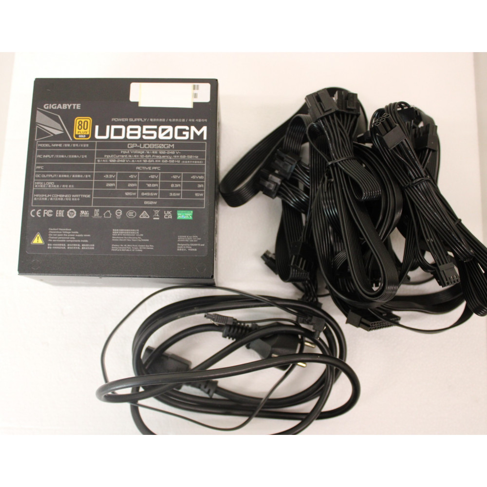 SALE OUT. Gigabyte PSU | GP-UD850GM | 850 W | USED, REFURBISHED, MISSING MANUALS