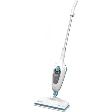 BLACK & DECKER Steam mop | FSM13E1-QS | Power 1300 W | Water tank capacity 0.38 L | White