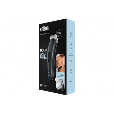 Braun | Body Groomer | BG3340 | Cordless and corded | Black/Grey