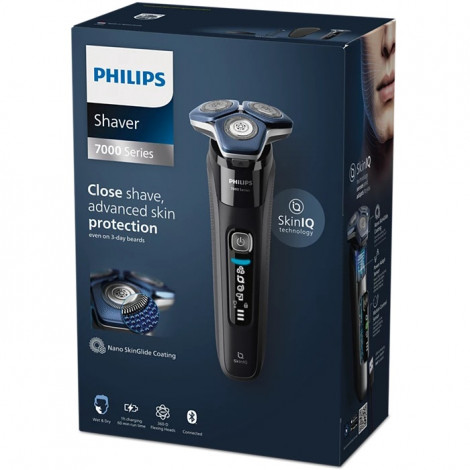 Philips Shaver | S7886/35 Series 7000 | Operating time (max) 60 min | Wet & Dry | Lithium Ion | Black