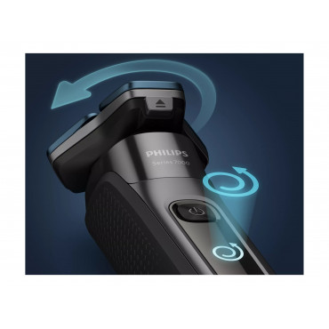 Philips Shaver | S7886/35 Series 7000 | Operating time (max) 60 min | Wet & Dry | Lithium Ion | Black