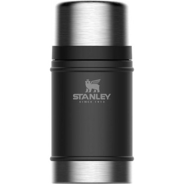 Stainless steel food thermos STANLEY CLASSIC, black, 0.7 L | Stanley