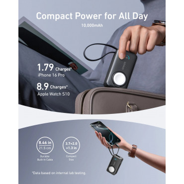 Anker MagGo Power Bank | 10000 mAh | Black Stone