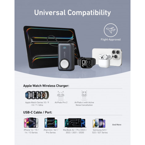 Anker MagGo Power Bank | 10000 mAh | Black Stone