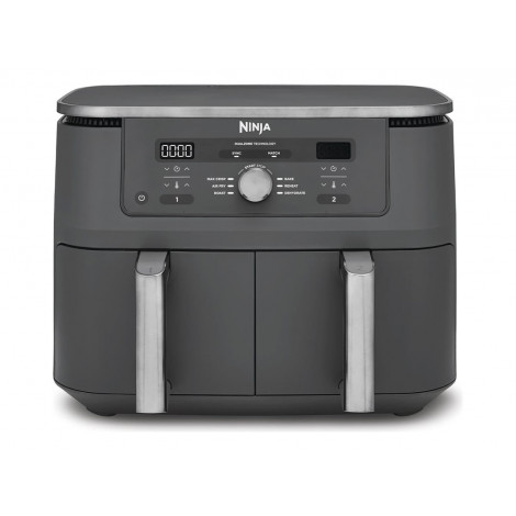 Dual Zone Airfryer | DZ400EU | NINJA Power 2470 W | Capacity 9.5 L | Gunmetal Grey