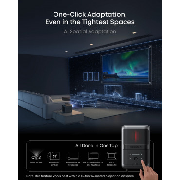 Anker Nebula Laser Projector | 4K UHD (3840 x 2160) | 3500 ANSI lumens | Black/Gray