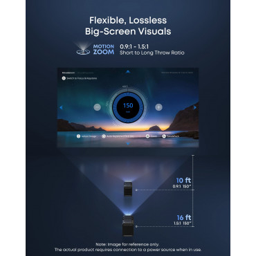 Anker Nebula Laser Projector | 4K UHD (3840 x 2160) | 3500 ANSI lumens | Black/Gray