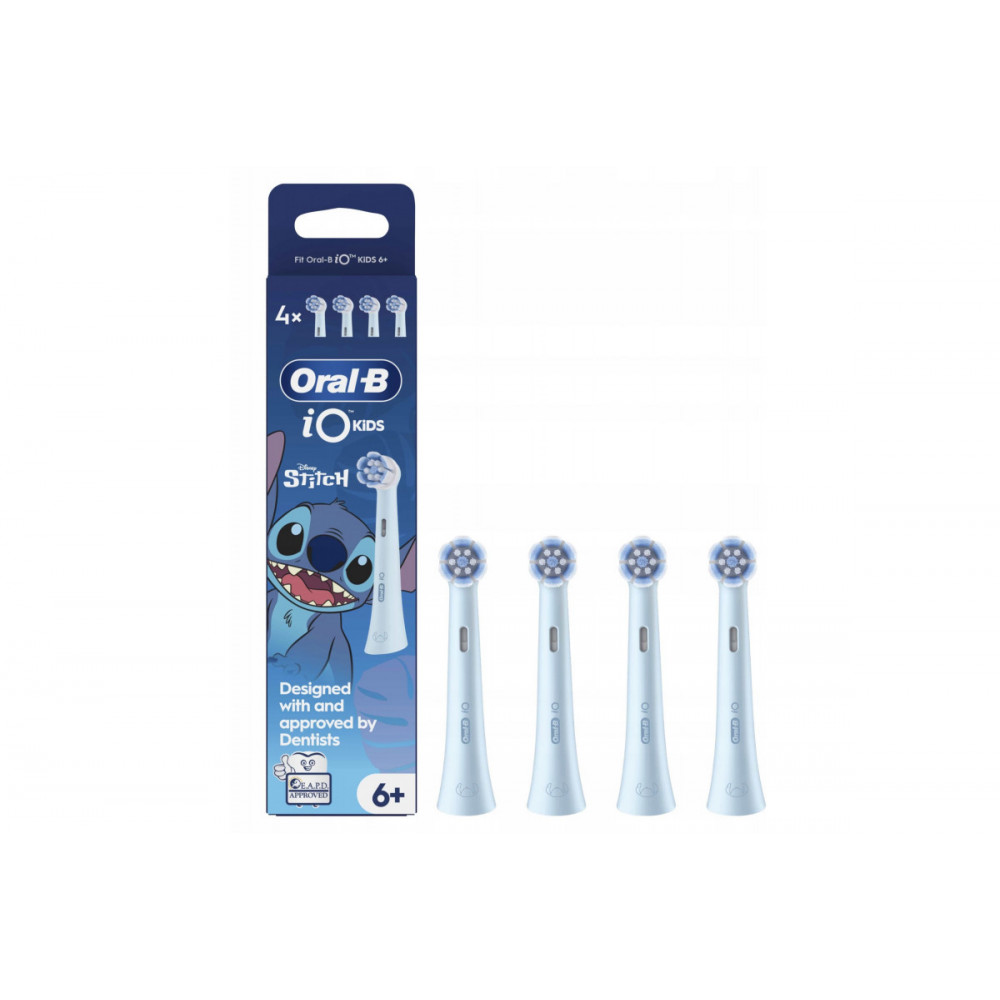 Oral-B Replacement brush heads | iO kids Refills Stitch | Heads | For kids | Number of brush heads included 4