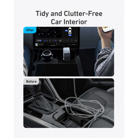 Anker Nano Car Charger (75W, USB-C Port, Built-In Retractable USB-C Cable)