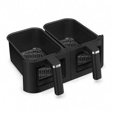 Tristar Double Basket Airfryer | FR-9075 | Power 2500 W | Capacity 9 L | Hot air technology | Black