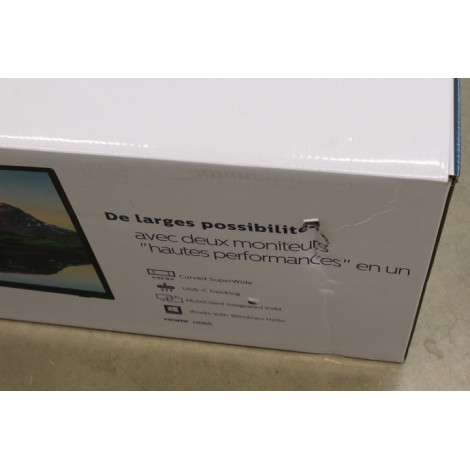 SALE OUT. Philips 499P9H/00 48,8" (124 cm) VA/32:9, 5120 x 1440, 450 cd/m2/ HDMI, USB/ Black, DAMAGED PACKAGING | SALE OUT. Phil