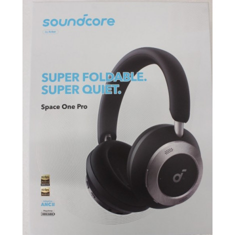 SALE OUT. Anker Soundcore Space One Pro Over-ear Headphones, Black | SALE OUT. Anker Soundcore | Foldable Headphones | Space One