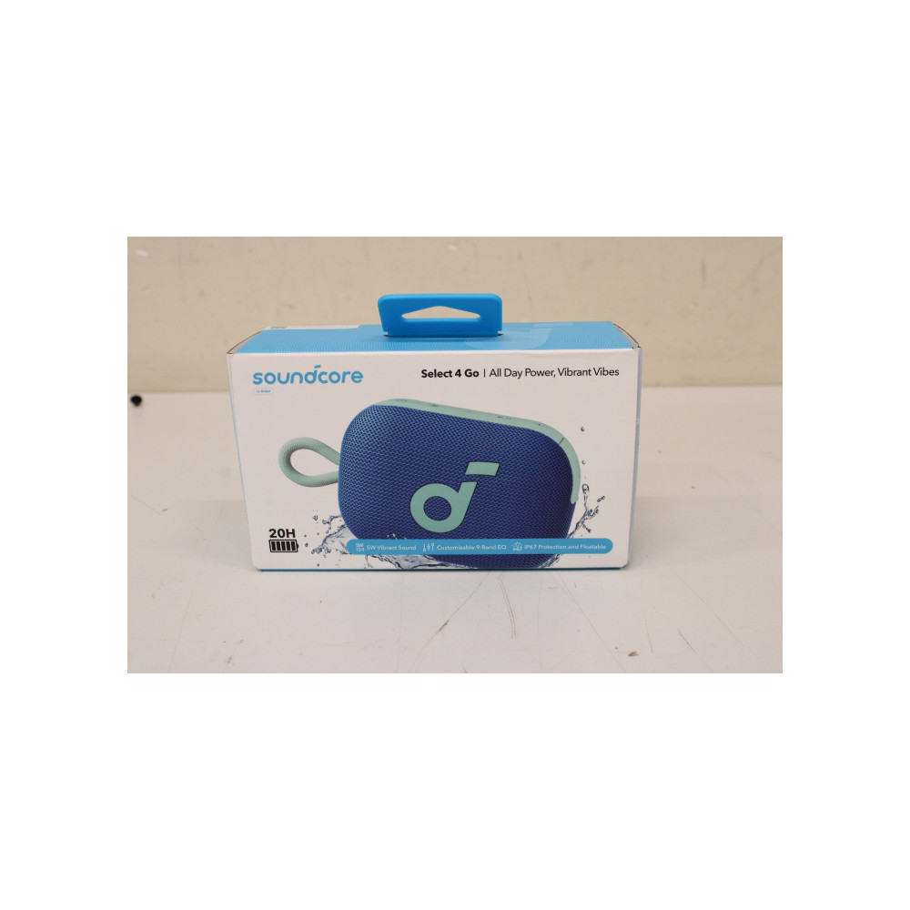 SALE OUT. Anker Soundcore Select 4 Go Bluetooth Speaker, Blue | Anker Soundcore | Portable Bluetooth Speaker | Select 4 Go | DEM