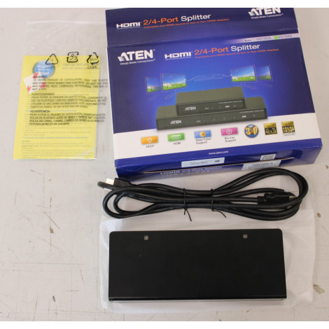 SALE OUT. Aten VS184A 4-Port 4K HDMI Splitter | SALE OUT. Aten 4-Port 4K HDMI Splitter | VS184A | Warranty 24 month(s) | UNPACKE
