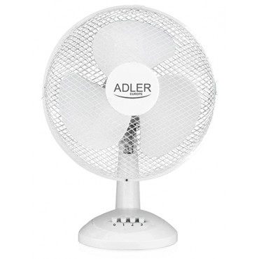 Adler | AD 7304 | Desk Fan | White | Diameter 40 cm | Number of speeds 3 | Oscillation | 45 W