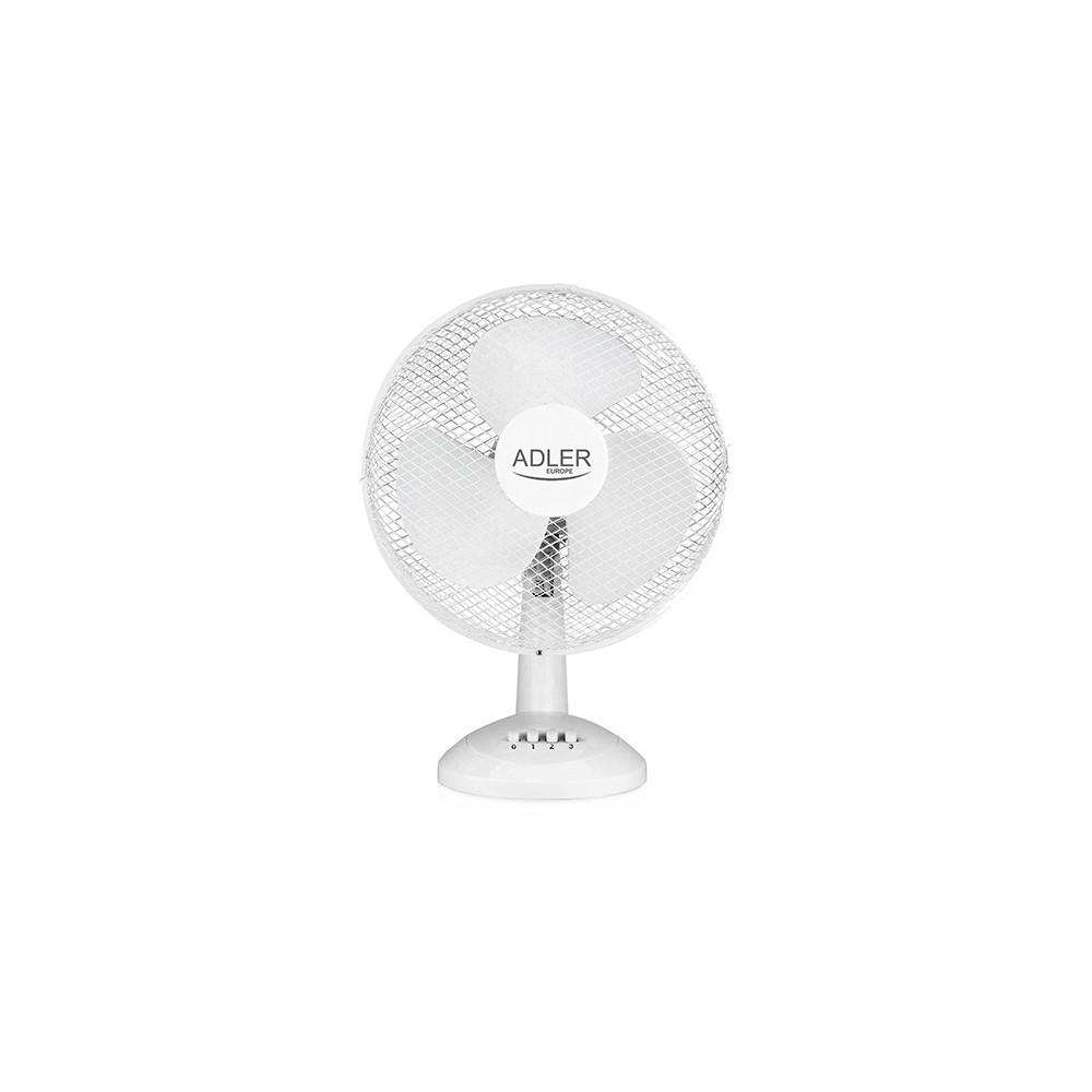 Adler | AD 7304 | Desk Fan | White | Diameter 40 cm | Number of speeds 3 | Oscillation | 45 W