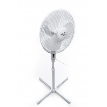 Adler | AD 7305 | Stand Fan | 45 W | Diameter 40 cm | Number of speeds 3 | Oscillation | White