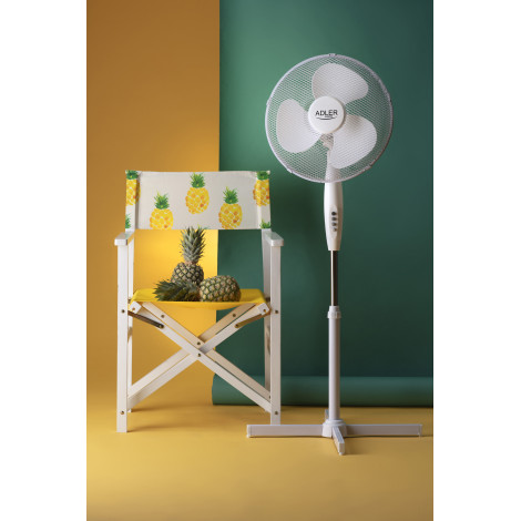 Adler | AD 7305 | Stand Fan | 45 W | Diameter 40 cm | Number of speeds 3 | Oscillation | White