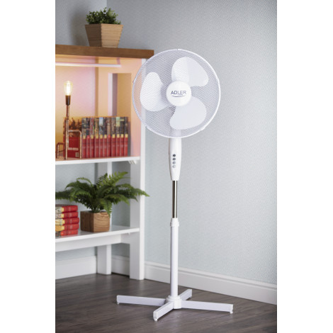 Adler | AD 7305 | Stand Fan | 45 W | Diameter 40 cm | Number of speeds 3 | Oscillation | White