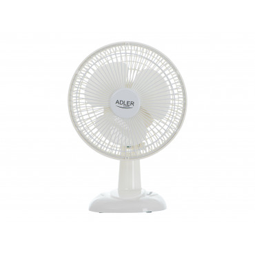 Adler | Fan with clip | AD 7317 | Table Fan | 30 W | Diameter 15 cm | Number of speeds 2 | White