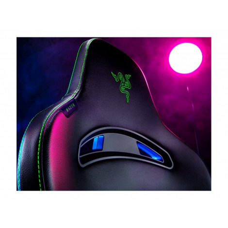 Razer Ergonomic Gaming Chair Enki X EPU Synthetic Leather Steel High density Polyurethane Moulded Foam | Black/Green