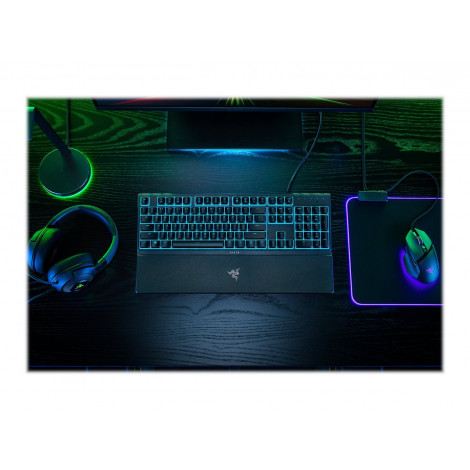 Razer | Gaming Keyboard | Ornata V3 X | Gaming keyboard | Wired | RGB LED light | NORD | Silent Membrane | Black