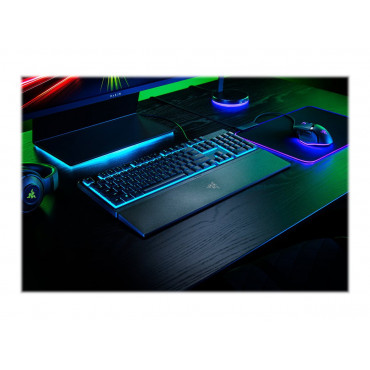 Razer | Gaming Keyboard | Ornata V3 X | Gaming keyboard | Wired | RGB LED light | NORD | Silent Membrane | Black