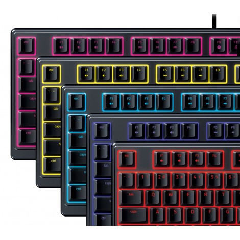 Razer | Gaming Keyboard | Ornata V3 X | Gaming keyboard | Wired | RGB LED light | NORD | Silent Membrane | Black