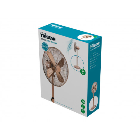 Tristar | VE-5971 | Stand Fan | 50 W | Diameter 40 cm | Number of speeds 3 | Oscillation | Copper