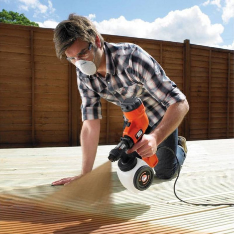 BLACK & DECKER | Paint Spray Gun, 1200 ml | HVLP200-QS