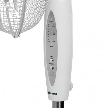 Tristar | VE-5898 | Stand Fan | 45 W | Diameter 40 cm | Number of speeds 3 | Oscillation | Remote control | White