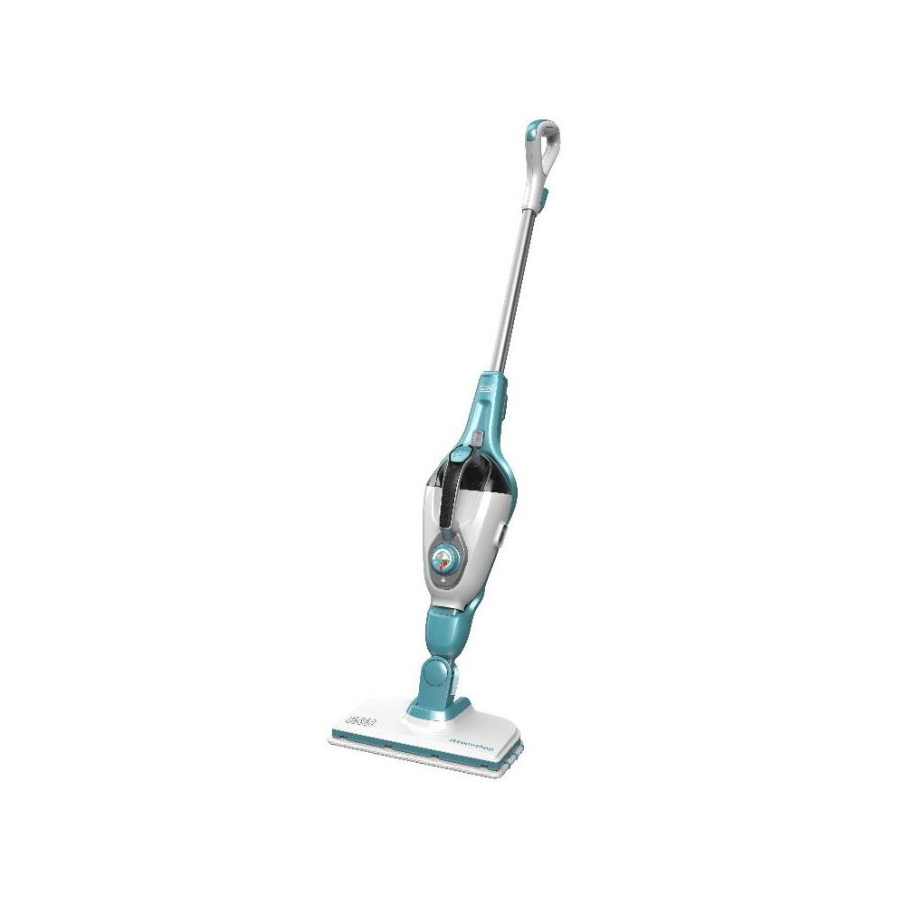 BLACK & DECKER Steam cleaner | FSMH1321-QS | Power 1300 W | Steam pressure 2.5 bar | Water tank capacity 0.5 L | White/Aqua