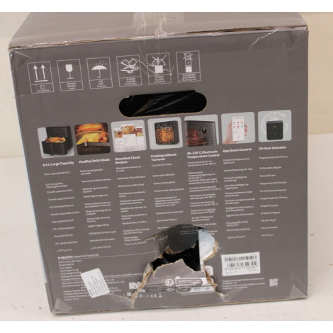 SALE OUT. Xiaomi | Smart Air Fryer (EU) | BHR7357EU | Capacity 6.5 L | Power 1800 W | Black | DAMAGED PACKAGING, SCRATCHED CORPU