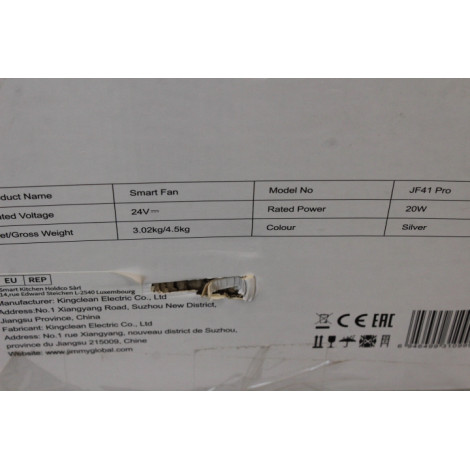 SALE OUT. Jimmy | JF41 Pro | Stand Fan | 20 W | Diameter 25 cm | Number of speeds 1 | Oscillation | Remote control | DAMAGED PAC