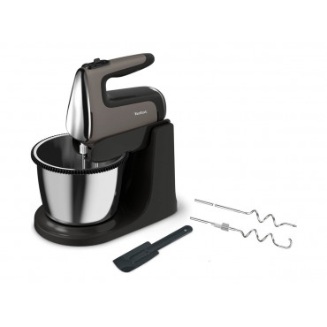 TEFAL | Hand Mixer | Powermix Silence HT654E38 | Hand Mixer | 600 W | Number of speeds 5 | Turbo mode | Dark grey