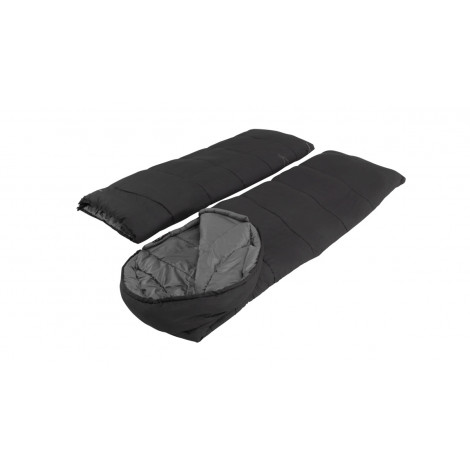 Easy Camp Raven Square Double 5 C | Sleeping Bag | 220 x 150 cm | -9 to 10 C | Two-way open-end, L-shaped, autolock