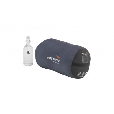 Easy Camp Raven Square Double 5 C | Sleeping Bag | 220 x 150 cm | -9 to 10 C | Two-way open-end, L-shaped, autolock