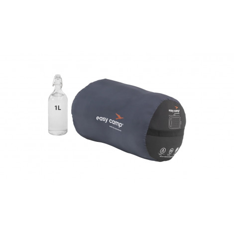 Easy Camp Raven Square Double 5 C | Sleeping Bag | 220 x 150 cm | -9 to 10 C | Two-way open-end, L-shaped, autolock