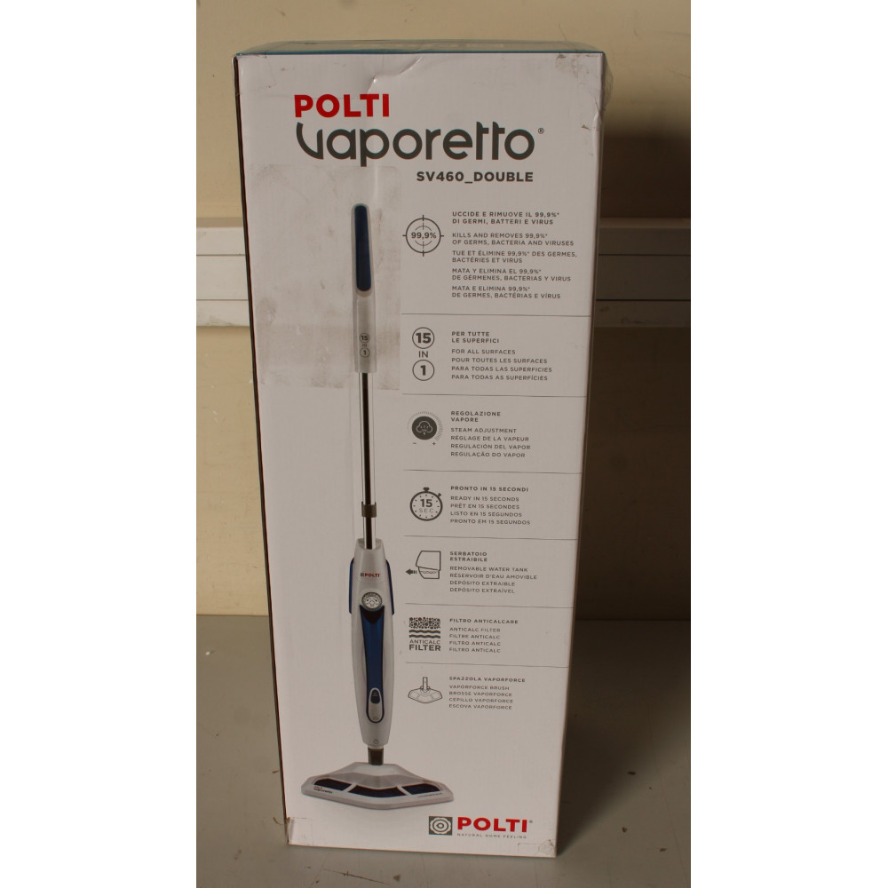 SALE OUT. Polti | Steam mop | PTEU0296 Vaporetto SV460 Double | Power 1500 W | Steam pressure Not Applicable bar | Water tank ca